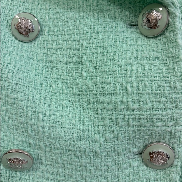 Zara Mint Green Textured Blazer, Jacket, Crop, Medium, NWT - Picture 5 of 6